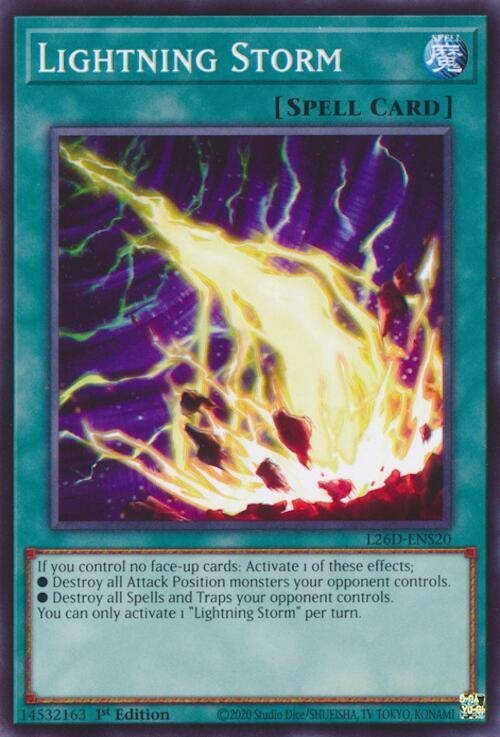 Lightning Storm L26D-ENS20 card from Legendary Modern Decks 2026
