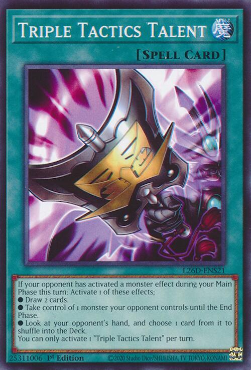 Triple Tactics Talent L26D-ENS21 card from Legendary Modern Decks 2026
