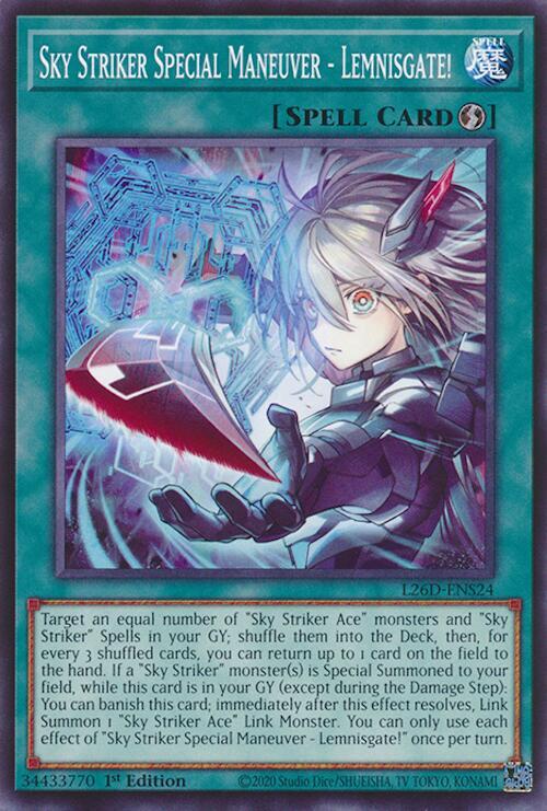 Sky Striker Special Maneuver - Lemnisgate! L26D-ENS24 card from Legendary Modern Decks 2026
