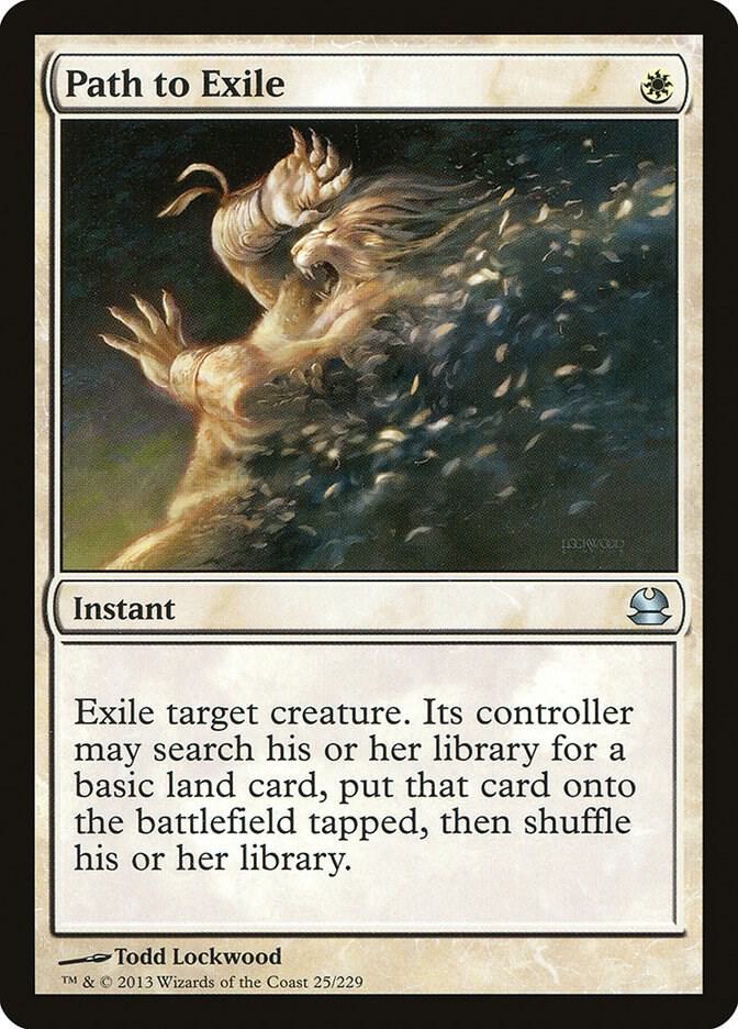 Path to Exile 25 card from Modern Masters