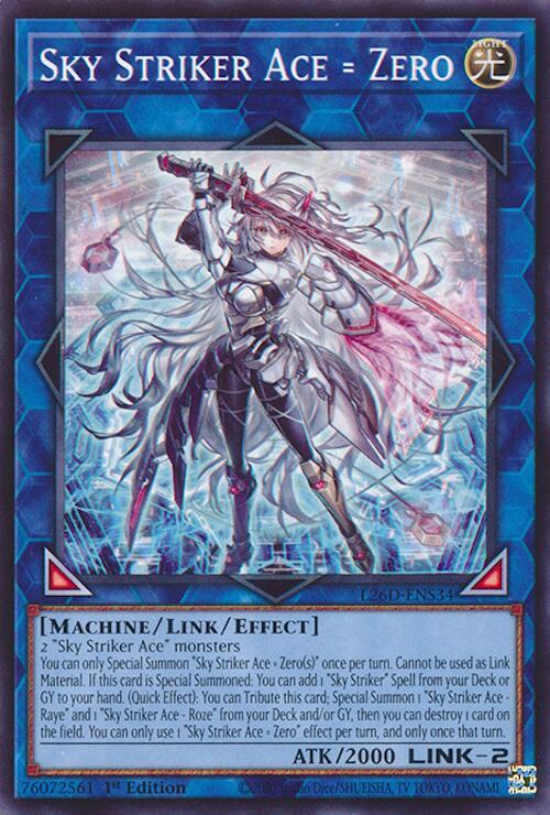 Sky Striker Ace = Zero L26D-ENS34 card from Legendary Modern Decks 2026