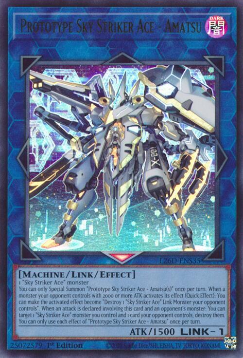 Prototype Sky Striker Ace - Amatsu L26D-ENS35 card from Legendary Modern Decks 2026