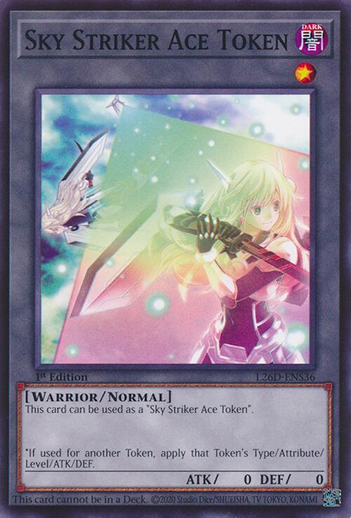Sky Striker Ace Token L26D-ENS36 card from Legendary Modern Decks 2026