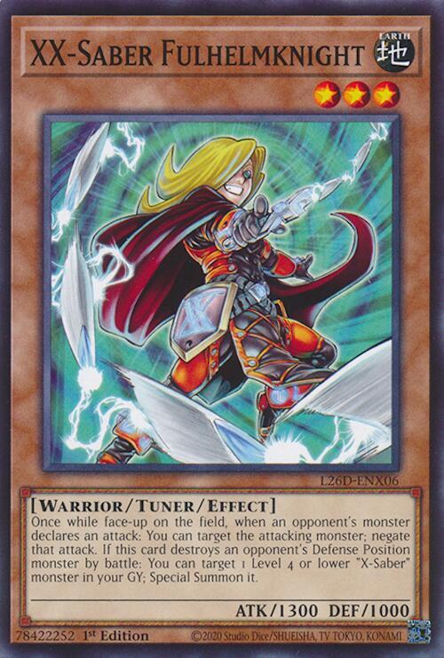 XX-Saber Fulhelmknight L26D-ENX06 card from Legendary Modern Decks 2026