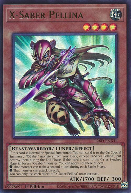 X-Saber Pellina (Ultra Rare) L26D-ENX14 card from Legendary Modern Decks 2026