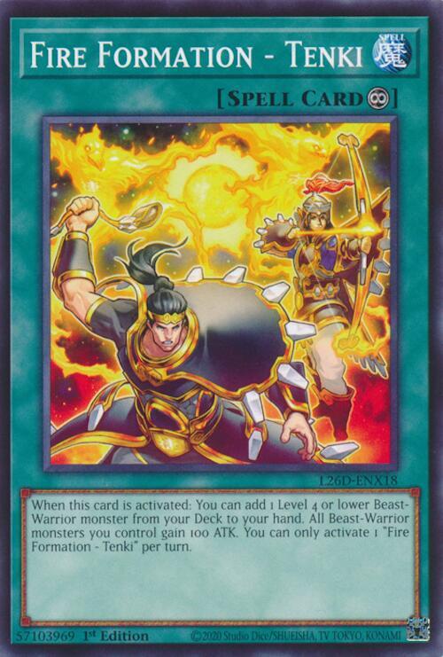 Fire Formation - Tenki L26D-ENX18 card from Legendary Modern Decks 2026