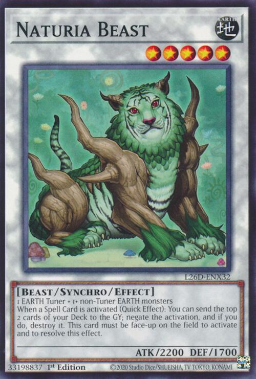 Naturia Beast L26D-ENX32 card from Legendary Modern Decks 2026