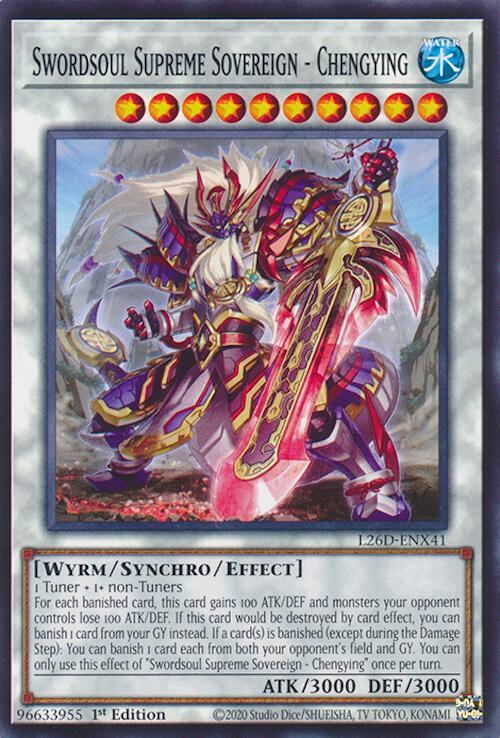 Swordsoul Supreme Sovereign - Chengying L26D-ENX41 card from Legendary Modern Decks 2026