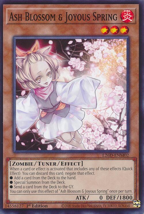 Ash Blossom & Joyous Spring L26D-ENM02 card from Legendary Modern Decks 2026