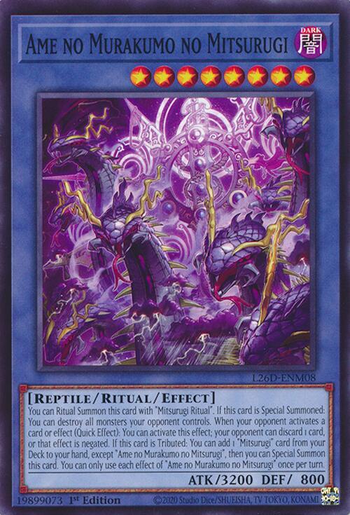 Ame no Murakumo no Mitsurugi L26D-ENM08 card from Legendary Modern Decks 2026