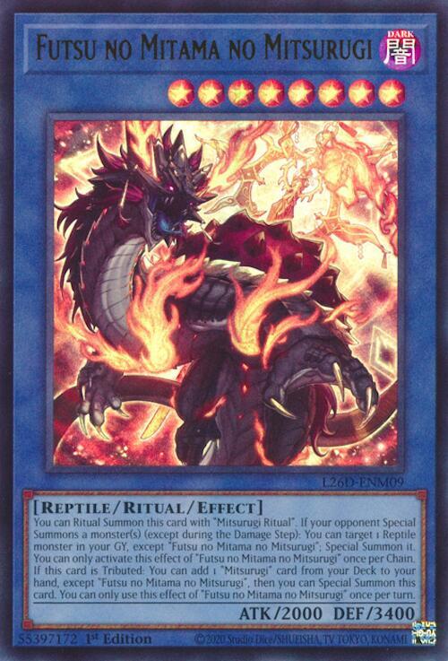 Futsu no Mitama no Mitsurugi L26D-ENM09 card from Legendary Modern Decks 2026