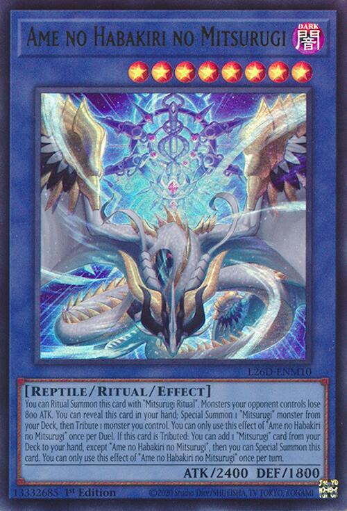 Ame no Habakiri no Mitsurugi L26D-ENM10 card from Legendary Modern Decks 2026