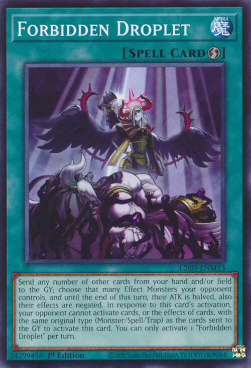 Forbidden Droplet L26D-ENM13 card from Legendary Modern Decks 2026