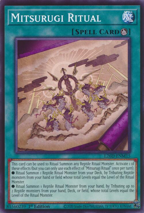 Mitsurugi Ritual L26D-ENM15 card from Legendary Modern Decks 2026