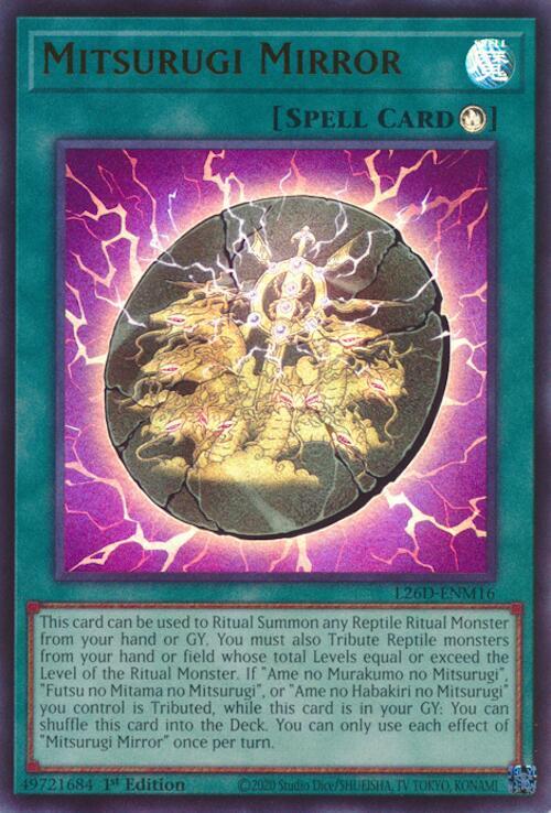 Mitsurugi Mirror L26D-ENM16 card from Legendary Modern Decks 2026