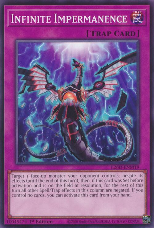 Infinite Impermanence L26D-ENM19 card from Legendary Modern Decks 2026