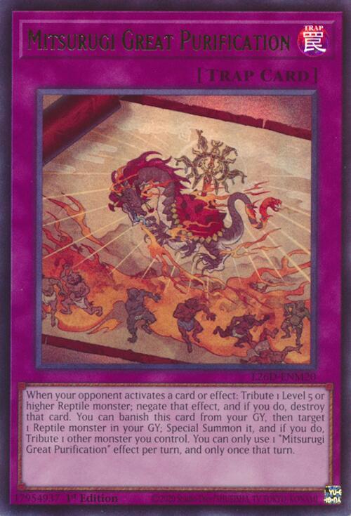 Mitsurugi Great Purification L26D-ENM20 card from Legendary Modern Decks 2026