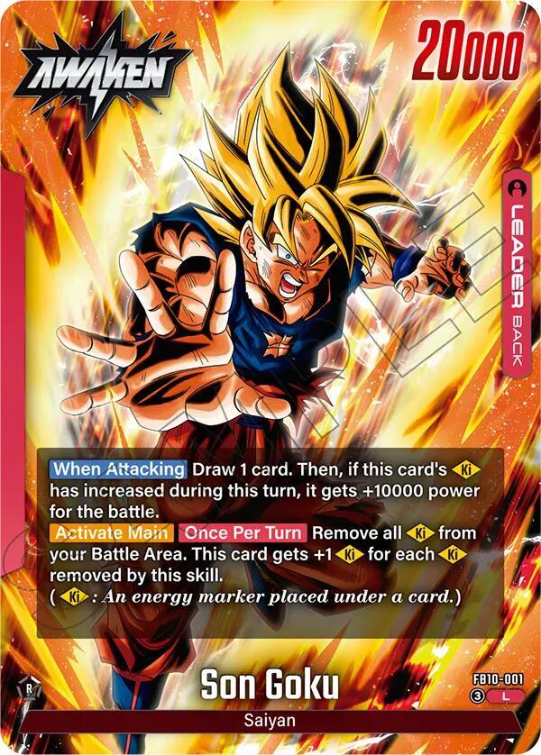 Son Goku FB10-001 card from Cross Force