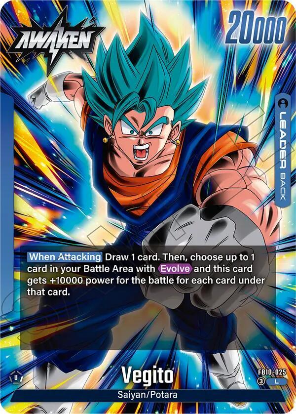 Son Goku/Vegeta // Vegito FB10-025 card from Cross Force