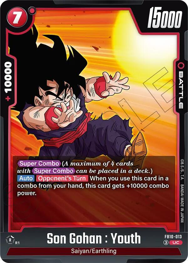 Son Gohan : Youth FB10-013 card from Cross Force