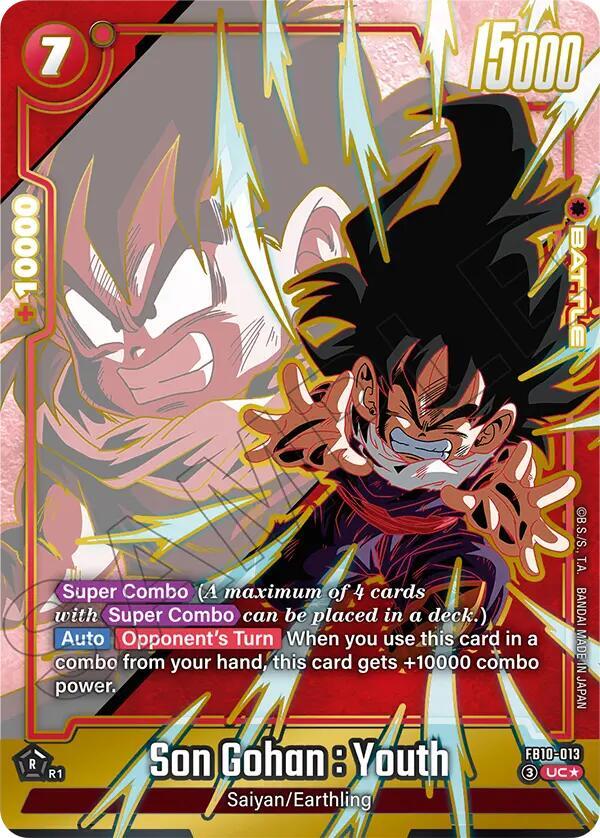 Son Gohan : Youth (Alternate Art) FB10-013 card from Cross Force