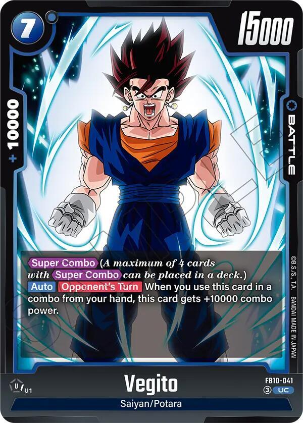 Vegito FB10-041 card from Cross Force
