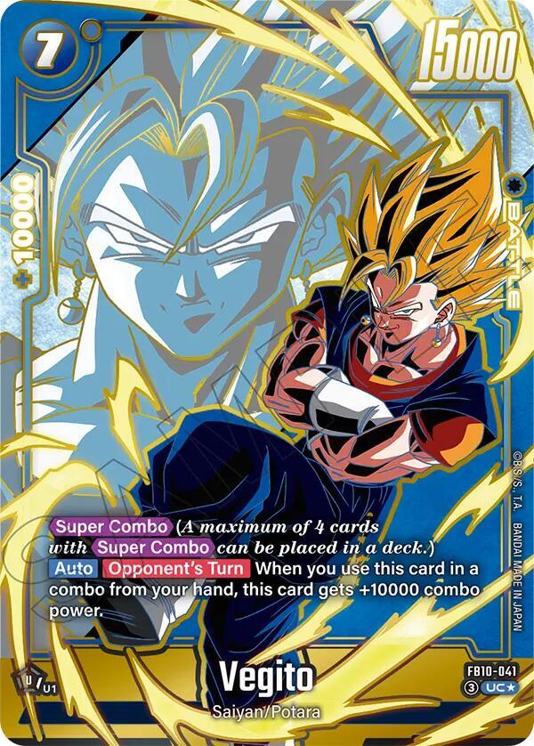 Vegito (Alternate Art) FB10-041 card from Cross Force