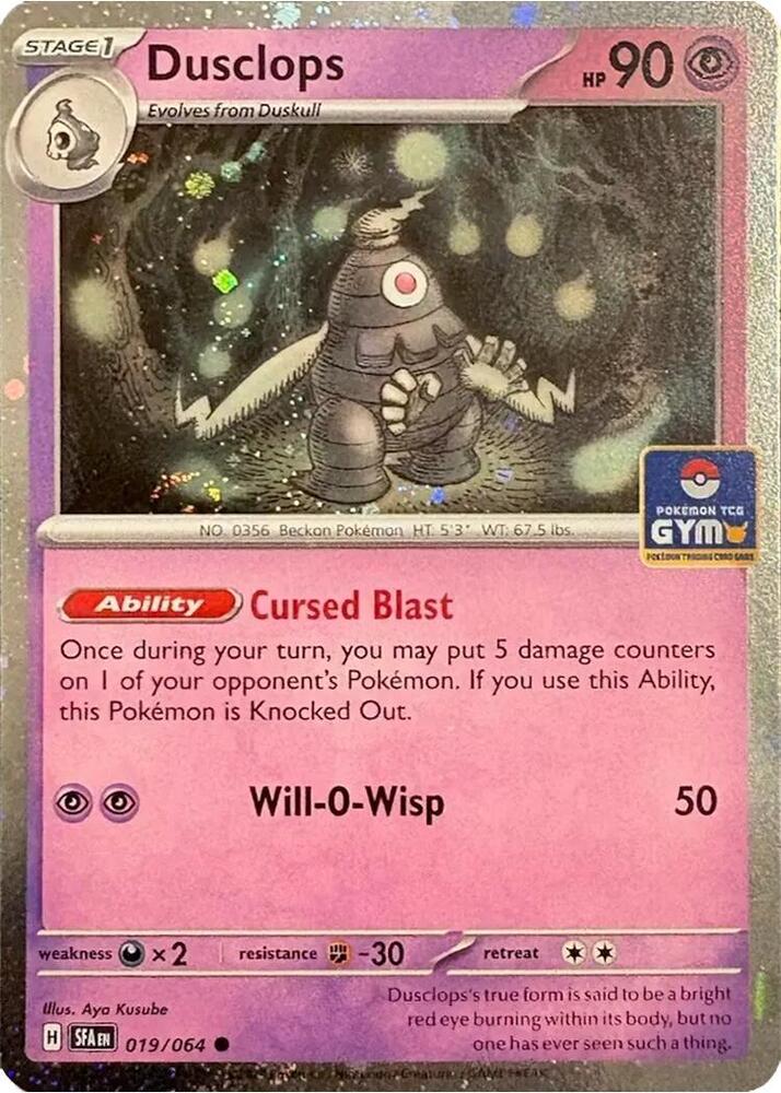 Dusclops (Southeast Asia Exclusive) 019/064 card from League & Championship Cards