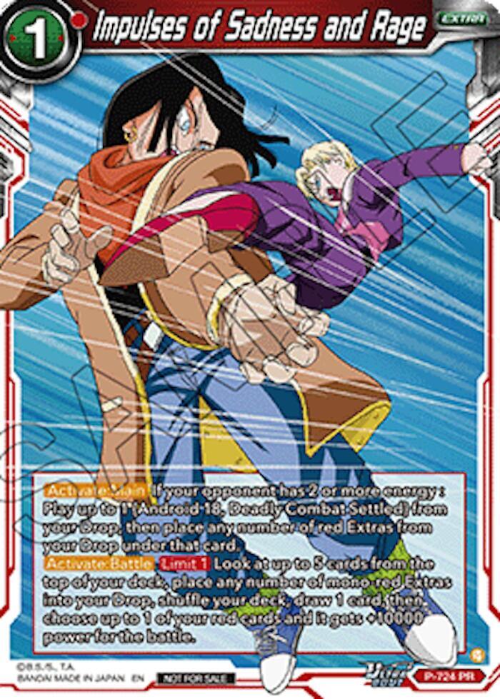 Impulses of Sadness and Rage (Ultra-Bout Series Tournament Pack Vol.2) P-724 card from Tournament Promotion Cards