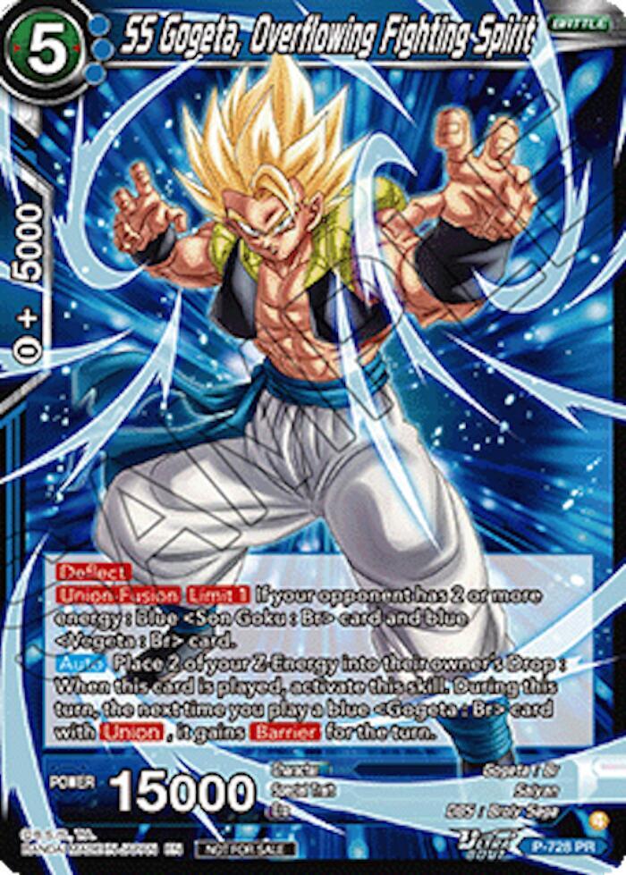 SS Gogeta, Overflowing Fighting Spirit (Ultra-Bout Series Tournament Pack Vol.2) P-728 card from Tournament Promotion Cards