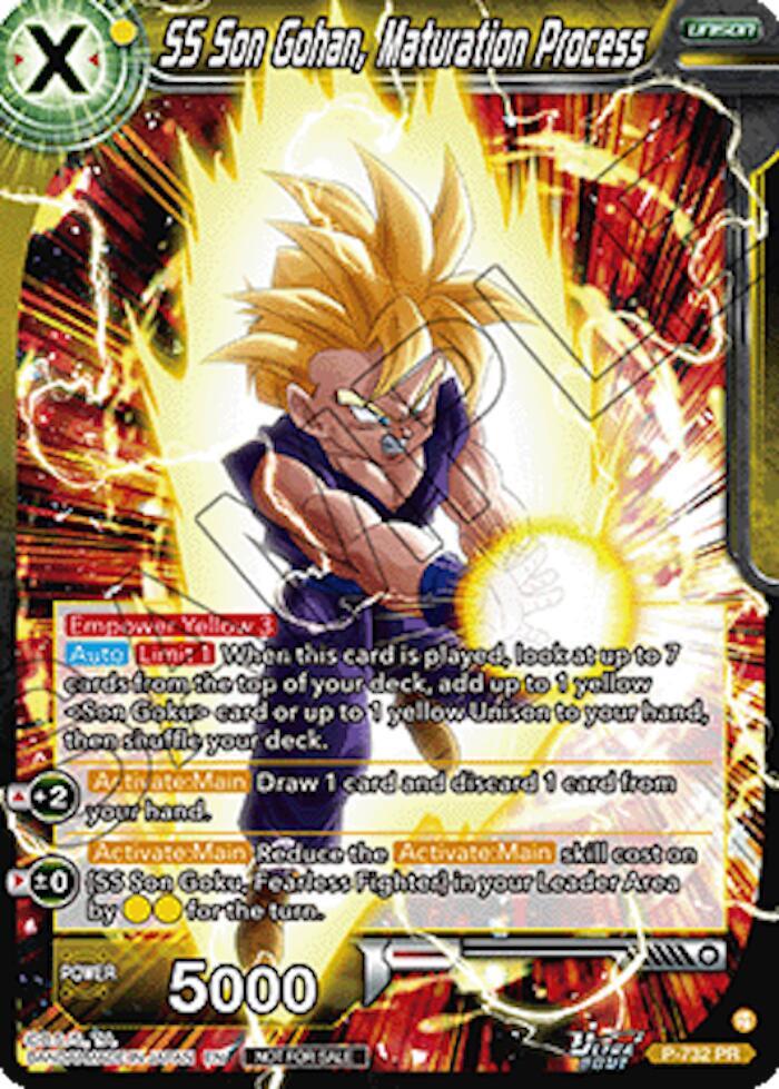 SS Son Gohan, Maturation Process (Ultra-Bout Series Tournament Pack Vol.2) P-732 card from Tournament Promotion Cards