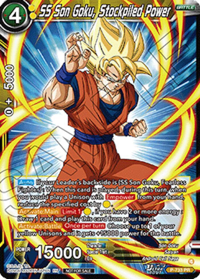 SS Son Goku, Stockpiled Power (Ultra-Bout Series Tournament Pack Vol.2) P-733 card from Tournament Promotion Cards