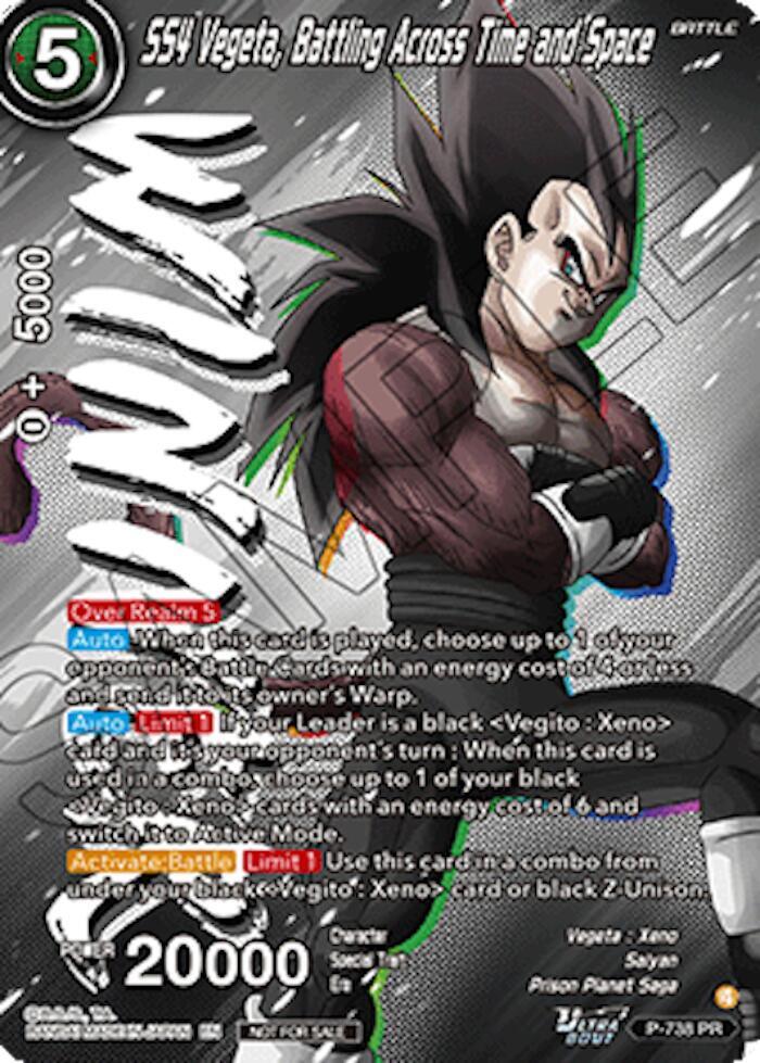 SS4 Vegeta, Battling Across Time and Space (Ultra-Bout Series Tournament Pack Vol.2) (Winner) P-738 card from Tournament Promotion Cards