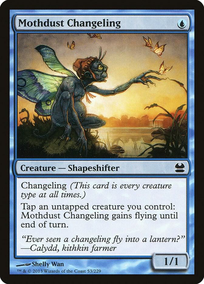 Mothdust Changeling 53 card from Modern Masters