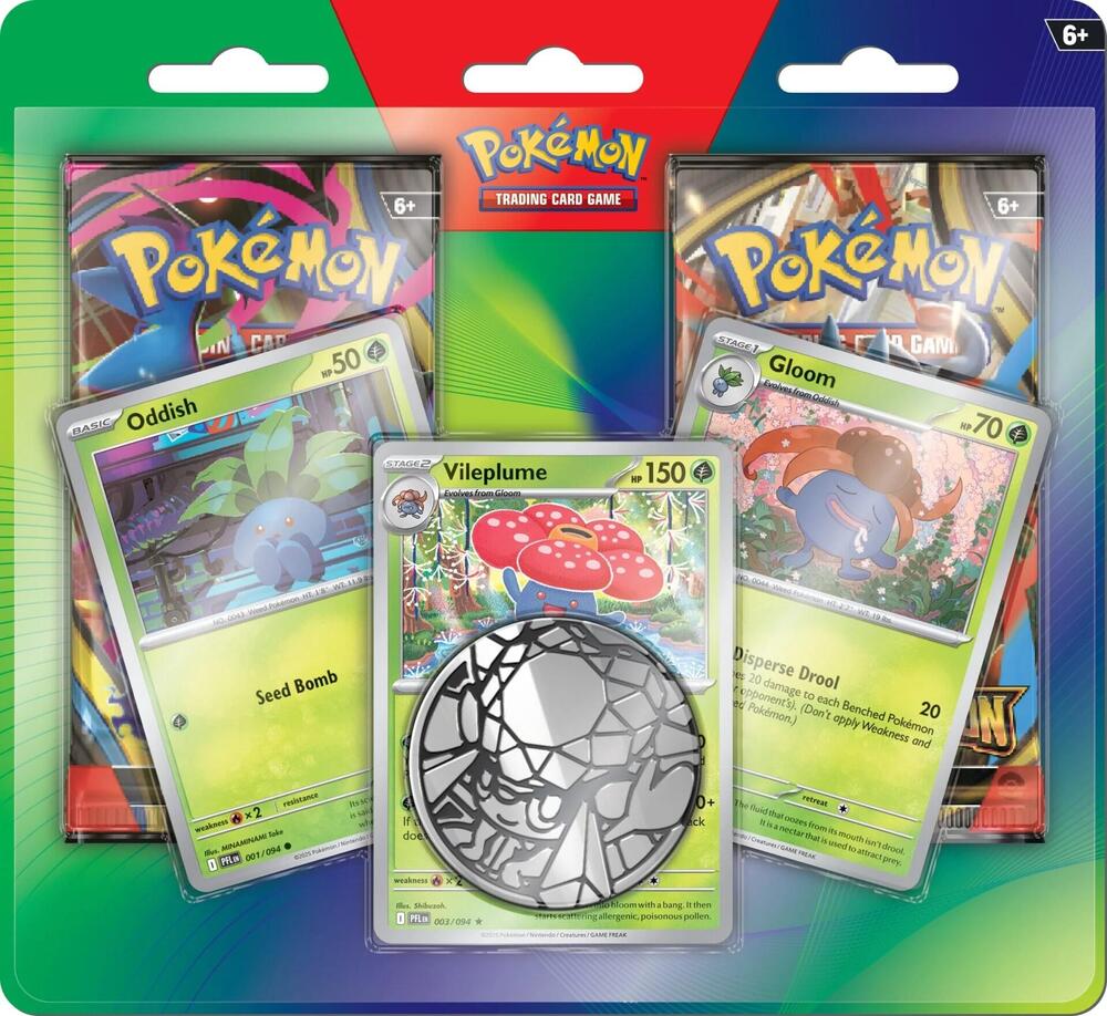 2-Pack Blister Pack [Oddish, Gloom, & Vileplume] card from Miscellaneous Cards & Products