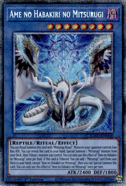 Ame no Habakiri no Mitsurugi (Starlight Rare) L26D-ENM10 card from Legendary Modern Decks 2026