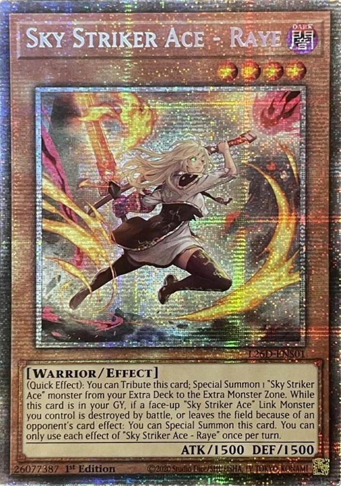 Sky Striker Ace - Raye (Alternate Art) (Starlight Rare) L26D-ENS01 card from Legendary Modern Decks 2026