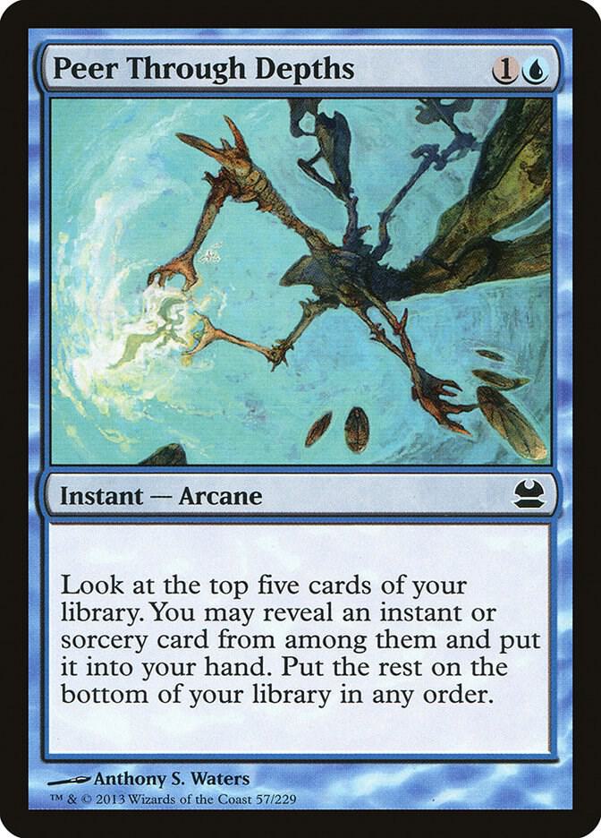 Peer Through Depths 57 card from Modern Masters