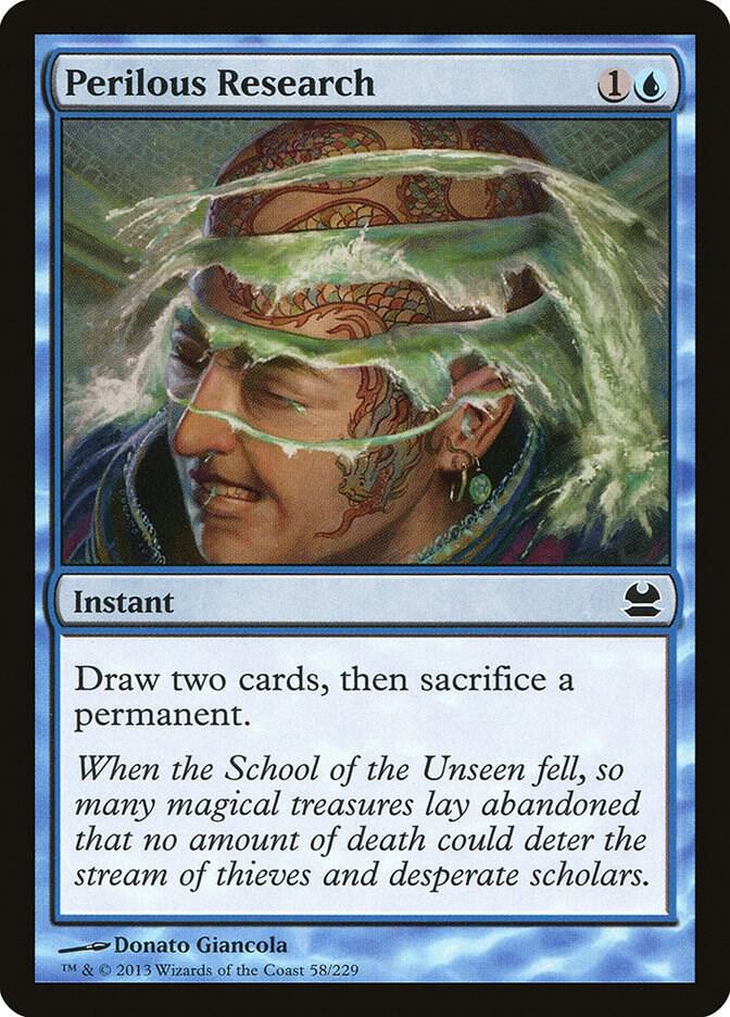 Perilous Research 58 card from Modern Masters