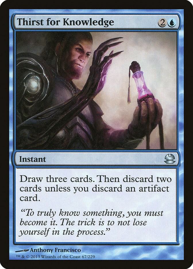 Thirst for Knowledge 67 card from Modern Masters