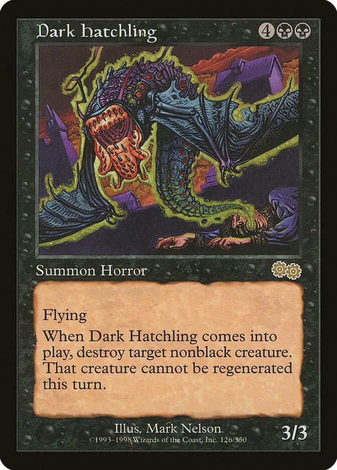 Dark Hatchling 126 card from Urza's Saga