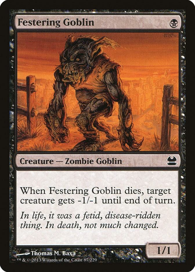 Festering Goblin 87 card from Modern Masters