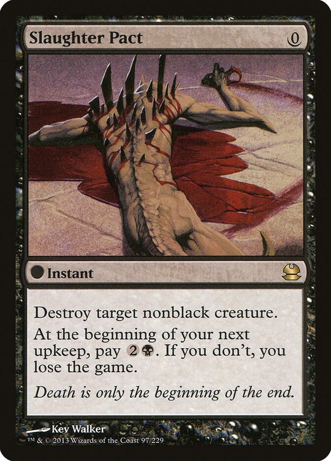 Slaughter Pact 97 card from Modern Masters