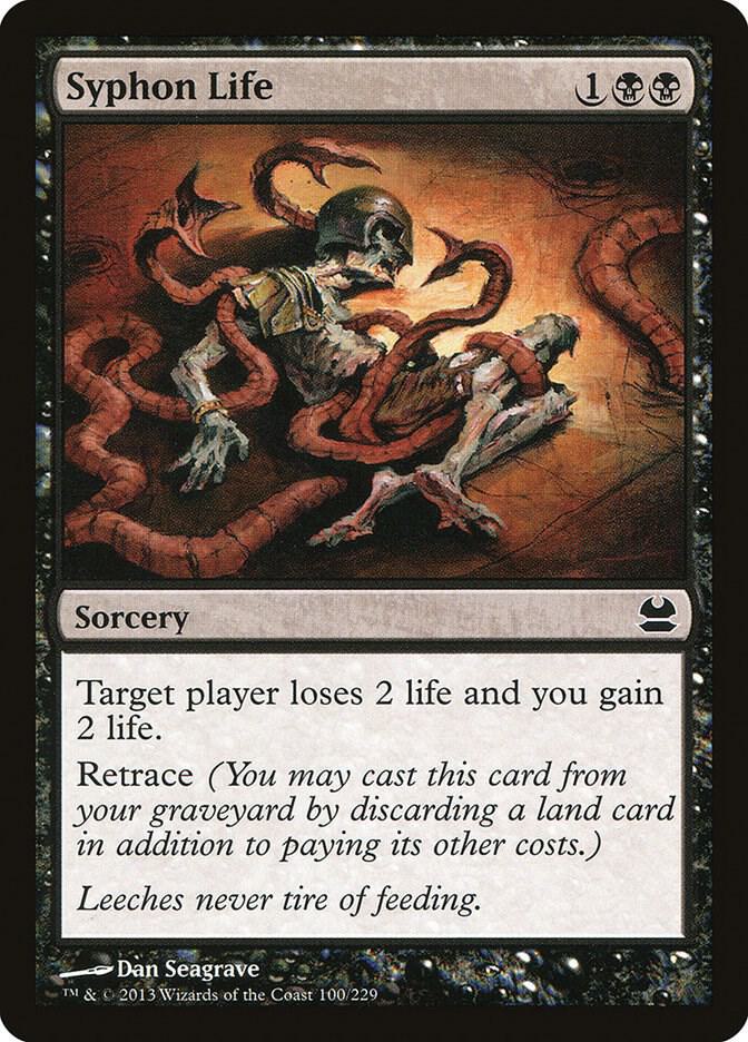 Syphon Life 100 card from Modern Masters