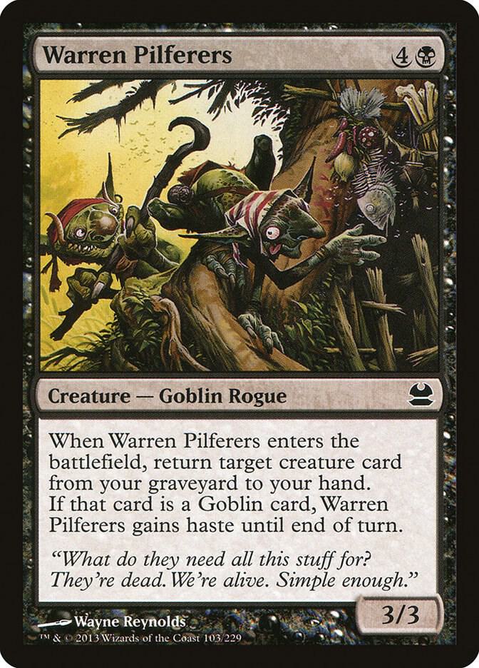 Warren Pilferers 103 card from Modern Masters