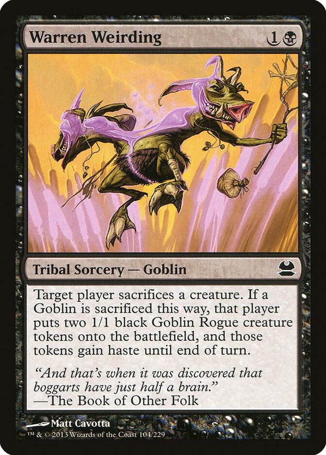 Warren Weirding 104 card from Modern Masters
