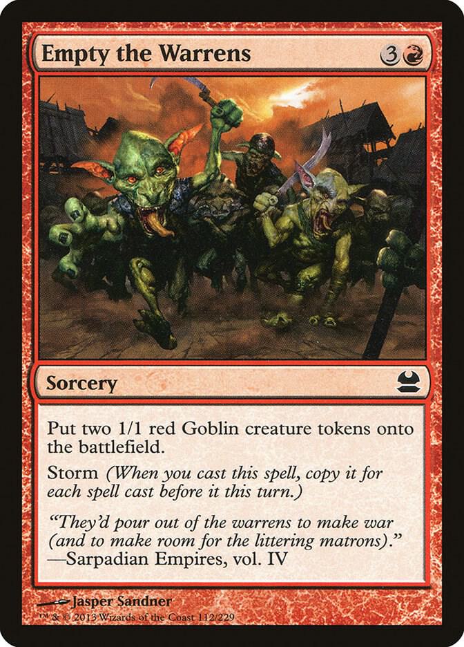 Empty the Warrens 112 card from Modern Masters