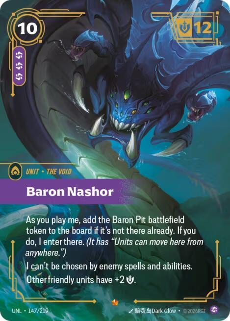 Baron Nashor 147/219 card from Unleashed