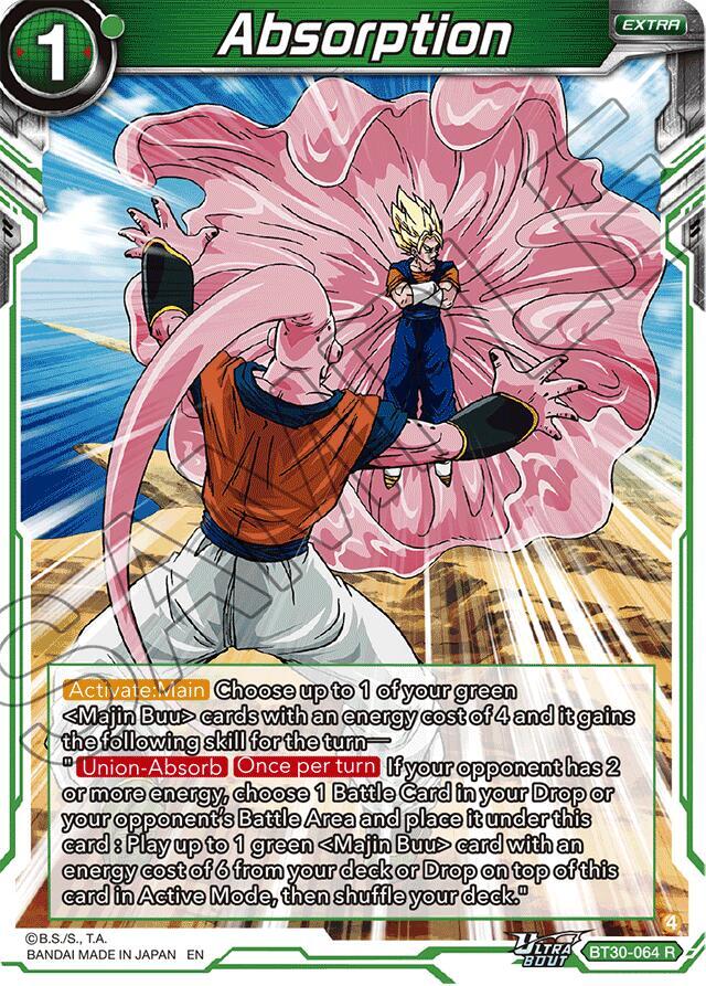 Absorption BT30-064 card from Three Glorious Fighters