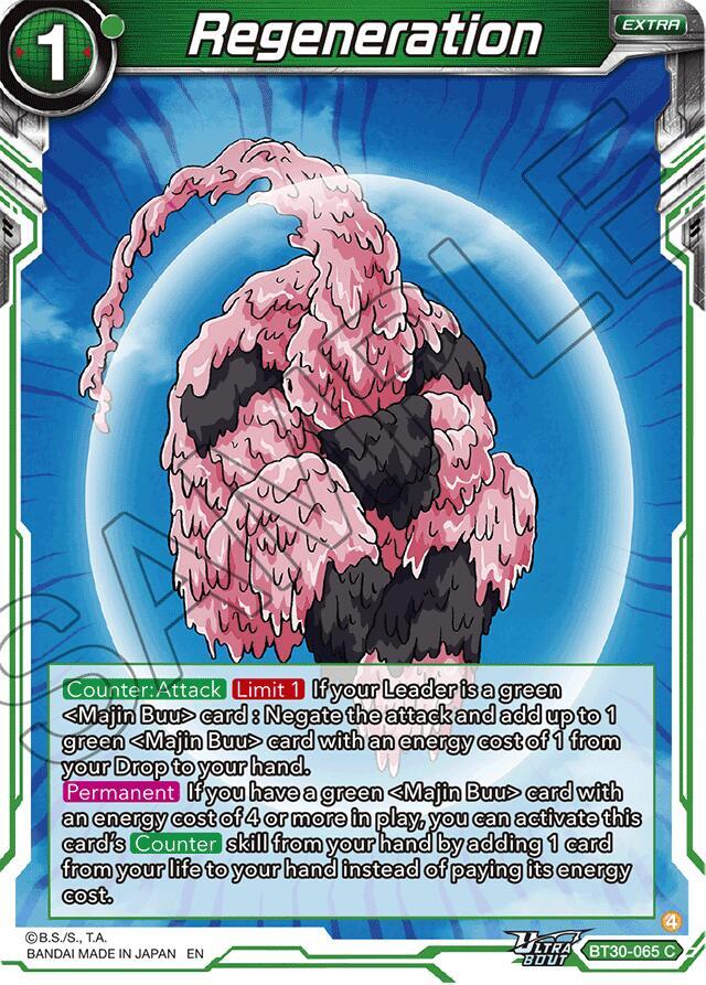 Regeneration BT30-065 card from Three Glorious Fighters